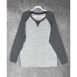 Falls Creek Waffle Knit‎ Long Sleeve Crew Neck Shirt Mens Size XXL Gray